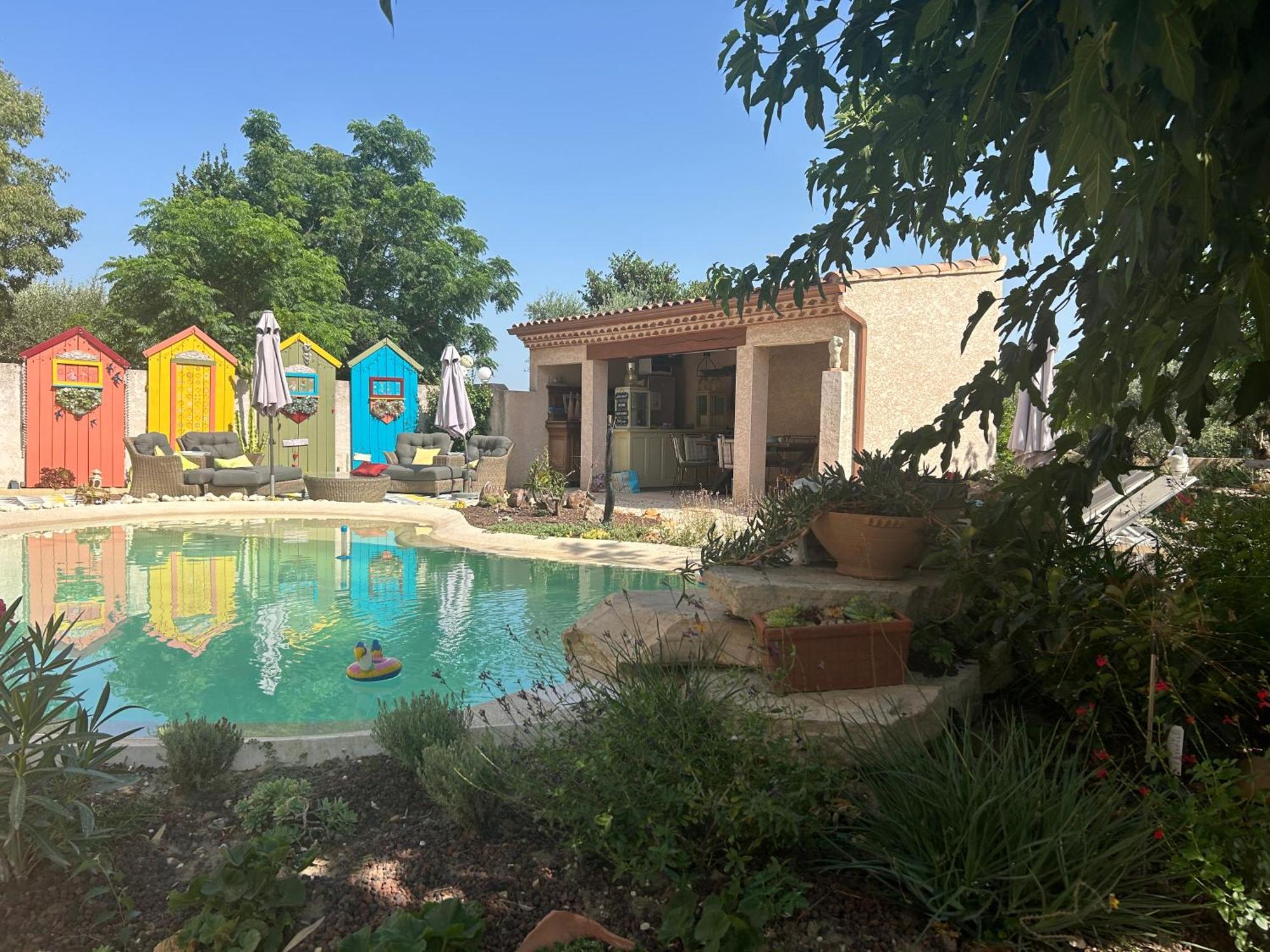 Bed and Breakfast Au Ciel Etoile Castillon-du-Gard Exterior foto